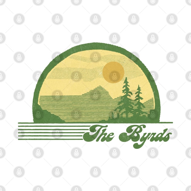 The Byrds / Retro Style Country Fan Design by DankFutura