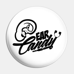 Ear Candy Studio (Black Print) Pin