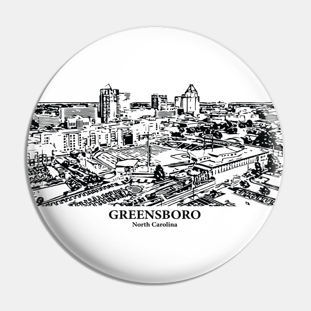 Greensboro - North Carolina Pin by Lakeric