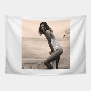 Glam at the beach Tapestry