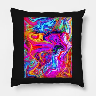 Neon space galaxy, Pillow