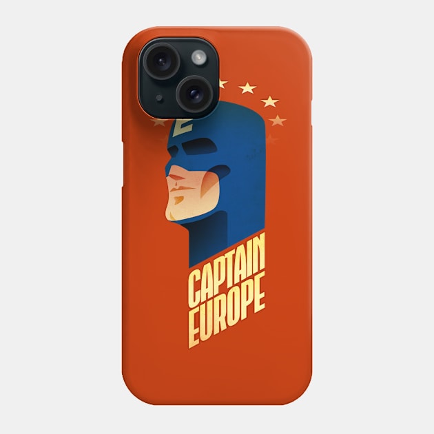 Captain Europe Phone Case by astronaut