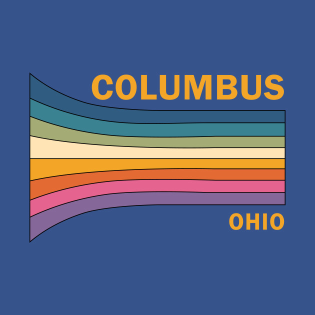 Discover Retro Vintage 70s Columbus Ohio Gift - Columbus Ohio - T-Shirt