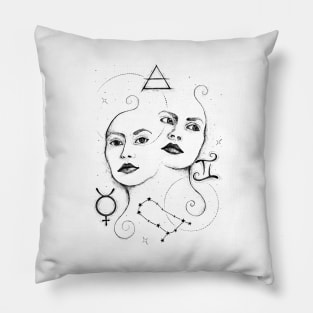Gemini Zodiac Sign Pillow