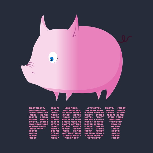 Pig Piggy gift Pink funny Cute Adorable Samcyo Sweet by Samcyo