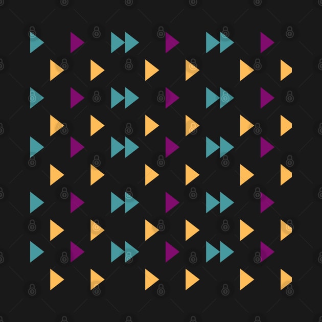 Colorful Triangle Shape Repeat Pattern by MarjanShop