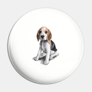 The Beagle Puppy Pin