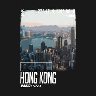 Hong Kong Skyline Minimalistic T-Shirt T-Shirt