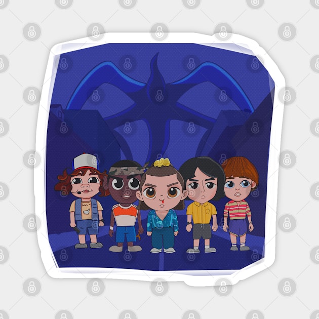 Stranger things cute characters Magnet by PrimeStore