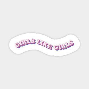 Girls like girls (bisexual flag colors) Magnet