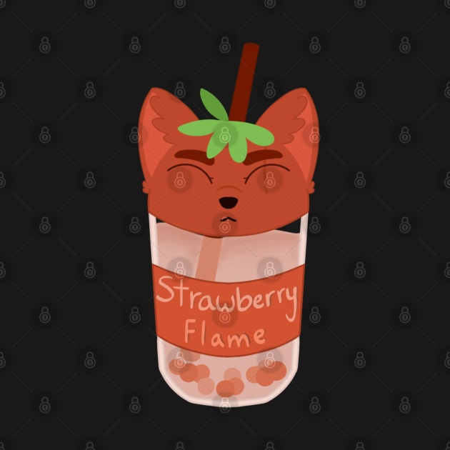 Strawberry Flame Boba by kaylynvann