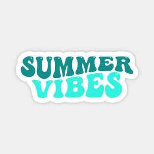 Summer Vibes. Fun Summer, Beach, Sand, Surf Quote. Magnet