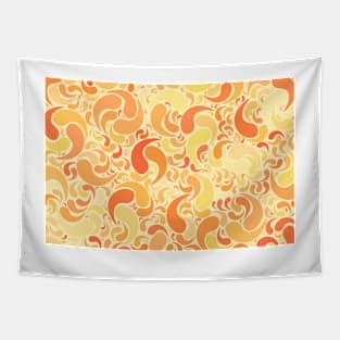 Sunset dancing drops in the air in burnt orange Tapestry