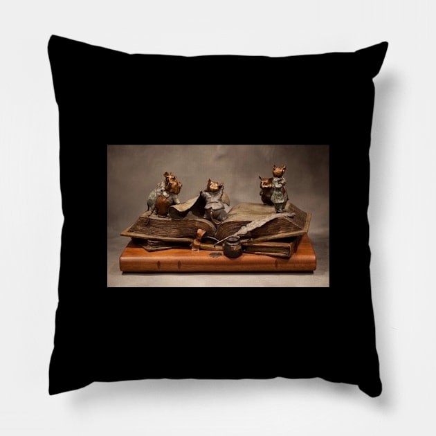 squirrel cute Pillow by hortonfineart