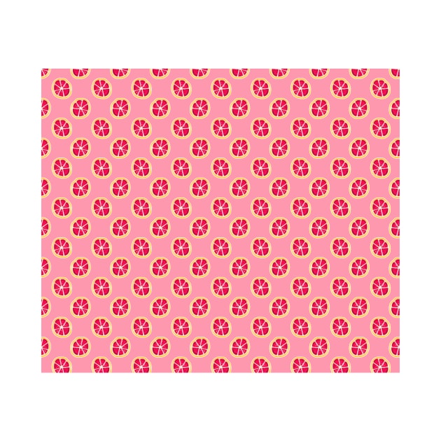 Pink Grapefruit Pattern by saradaboru