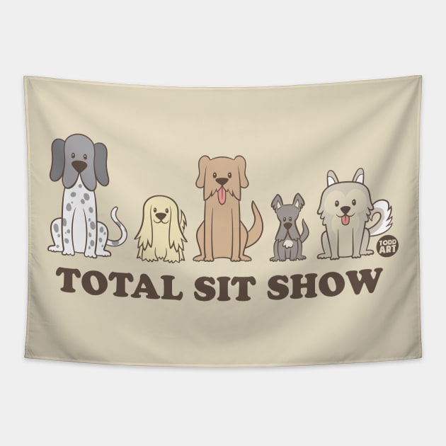 TOTAL SIT SHOW Tapestry by toddgoldmanart