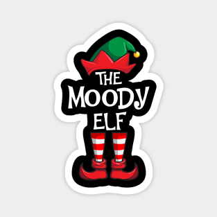 Moody Elf Matching Family Christmas Magnet