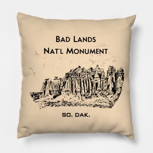 1940 Badlands National Monument Pillow