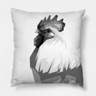 chicken awesome color grayscale Pillow