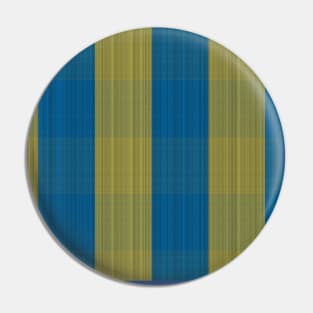 Blue / Yellow / Green "Fabric" lines pattern Pin