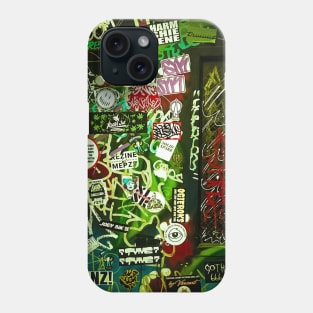 Green Graffiti Tag Sticker NYC Phone Case