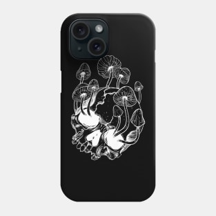 Overgrown skull. Mushrooms. Death - Life Phone Case