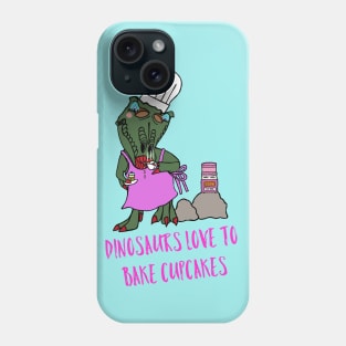 Cupcake Baking T-Rex Dinosaur! Phone Case