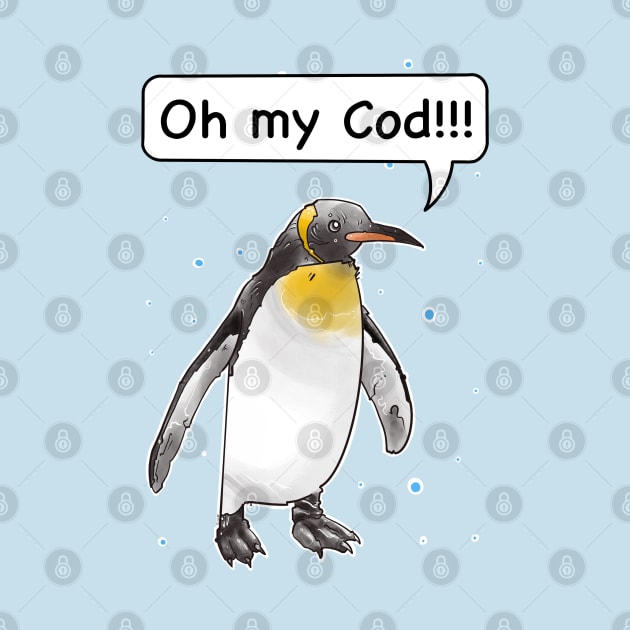 Oh my cod !!! Funny penguin shouting by weilertsen