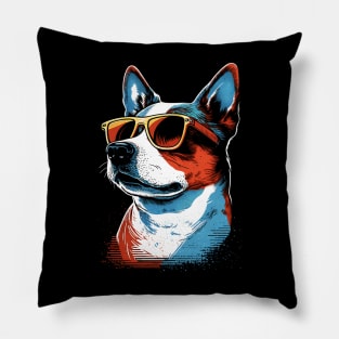 Funny Cool Dog Wearing Sunglasses Pillow