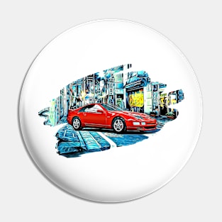 300zx Tokyo Night Print Pin