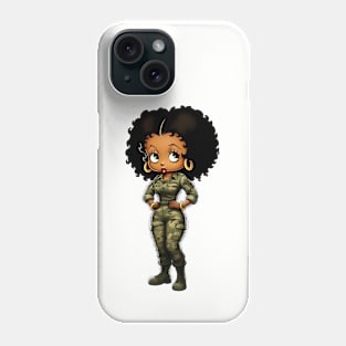 Betty Boop Military Uniform Phone Case