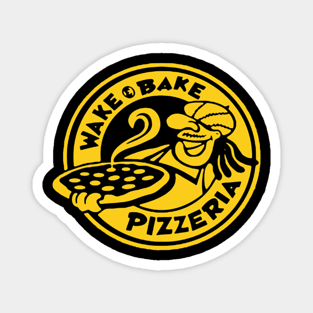 WAKE _amp_ BAKE PIZZERIA Magnet by HandMadingGift