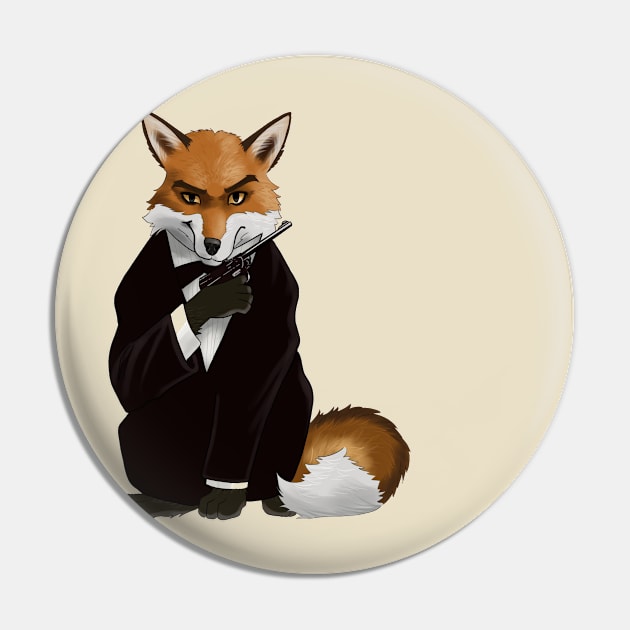 Agent Double O Sly Fox Pin by Sly Fox Trivia