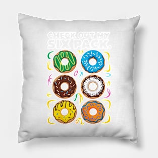 Colorful Donut Delight for Sweet Lovers Pillow