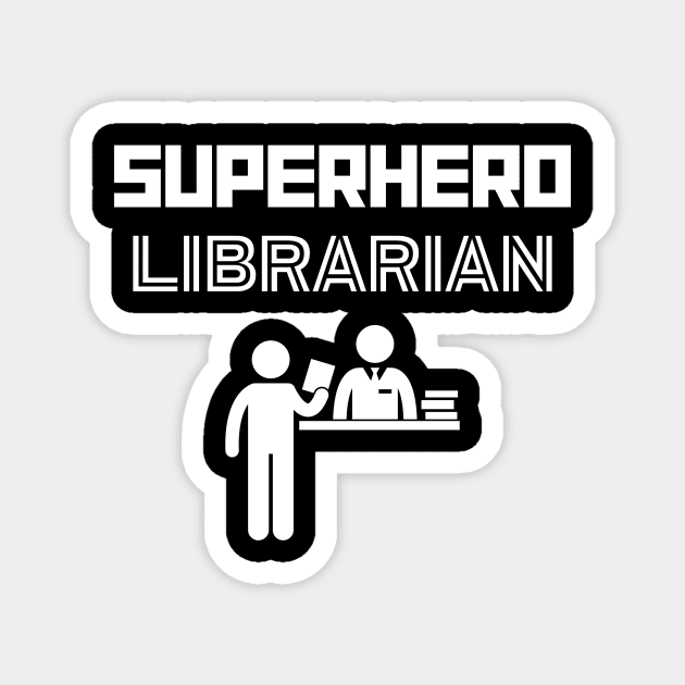 Superhero Librarian Magnet by MyUniqueTee