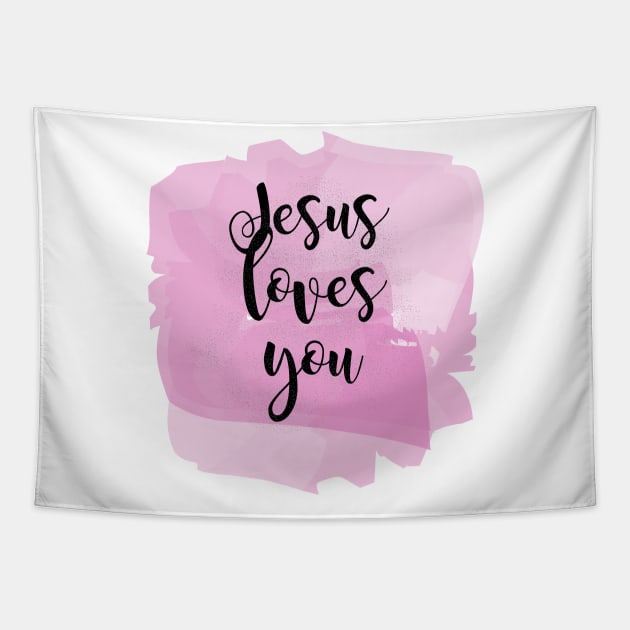 Jesus Loves You Tapestry by Heartfeltarts