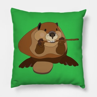 Bucky Beaver Pillow