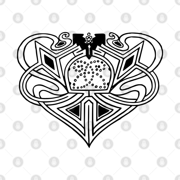 Medieval Celtic Heart by Vintage Boutique