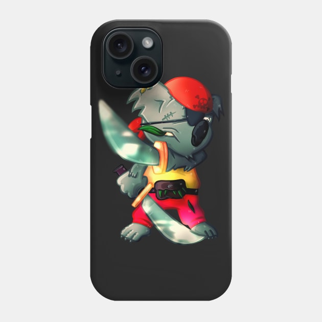 Pirate Droppo Koala Drop Bear Phone Case by CreativeOpus