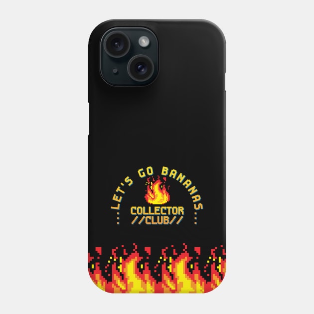 Pixelated Flame Phone Case by Let's Go Bananas Collector Club