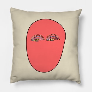 Pastel fake Rainbow eyes Pillow