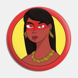 Native Woman Pin