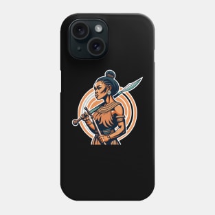 African Woman Warrior Phone Case