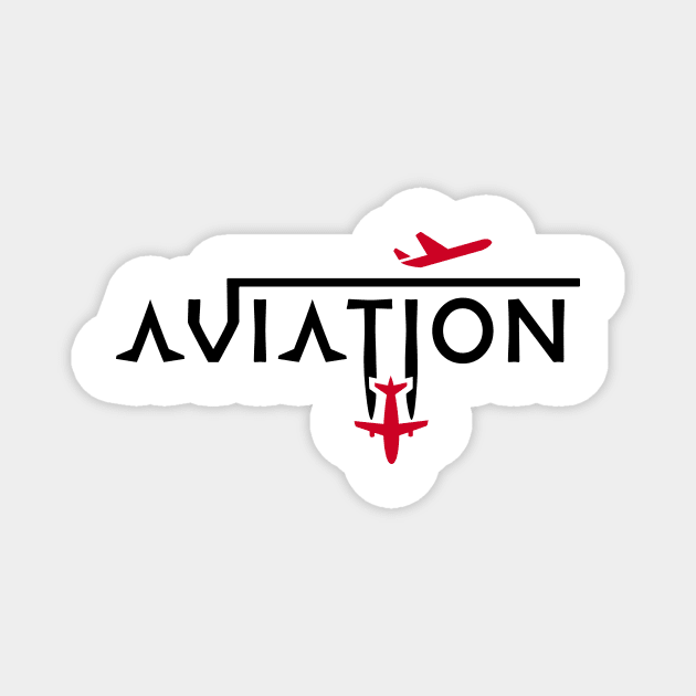 Aviation Alphabet Pilot Airplane Runway Magnet by For HerHim