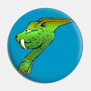 Green Teen Dragon Pin