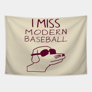 Funny Dog I miss Mordern Baseball Tapestry