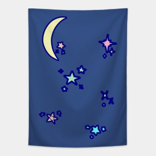 Moon and Stars Tapestry