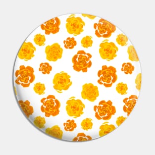 Yellow Watercolor Roses Pattern Pin