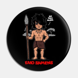 Emo Sapiens Funny Prehistoric Emo Homo Sapiens Funny Emo Meme Pin