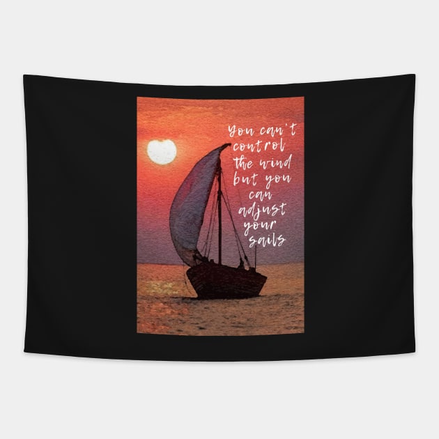 Sailing with the wind Tapestry by jngraphs